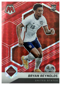 Bryan Reynolds - Panini Mosaic FIFA Road to World Cup Base Set 2021-22, Nr. 101 – Rookie Card, Mosaic Red
