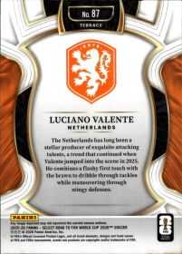 Luciano Valente - Panini Select FIFA Road to World Cup Terrace 2025-26, Nr. 87 – Rookie Card