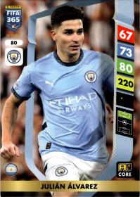 Julián Álvarez - Panini Adrenalyn XL FIFA 365 Base Set 2025, Nr. 80