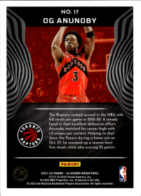 OG Anunoby - Panini Illusions Base Set 2021-22, Nr. 17