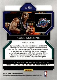 Karl Malone - Panini Prizm Base Set 2021-22, Nr. 259