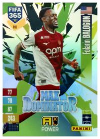 Folarin Balogun - Panini Adrenalyn XL FIFA 365 Max Dominator 2026-27, Nr. 281 – Insert