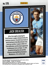 Jack Grealish - Panini Score FIFA Base Set 2022-23, Nr. 178