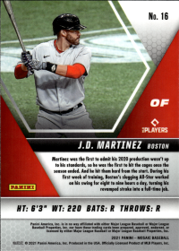 J.D. Martinez - Panini Mosaic Base Set 2021, Nr. 16