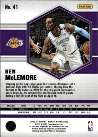 Ben McLemore - Panini Mosaic Base Set 2020-21, Nr. 41