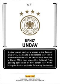 Deniz Undav - Panini DFB International Adler 2026, Nr. 11 – Insert