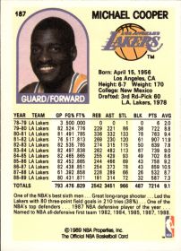 Michael Cooper - NBA Hoops Base Set 1989-90, Nr. 187